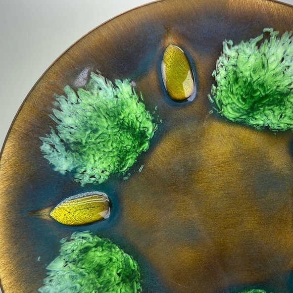 Vintage Edwards Star Enamel on Copper Bowl - Picture 5 of 10